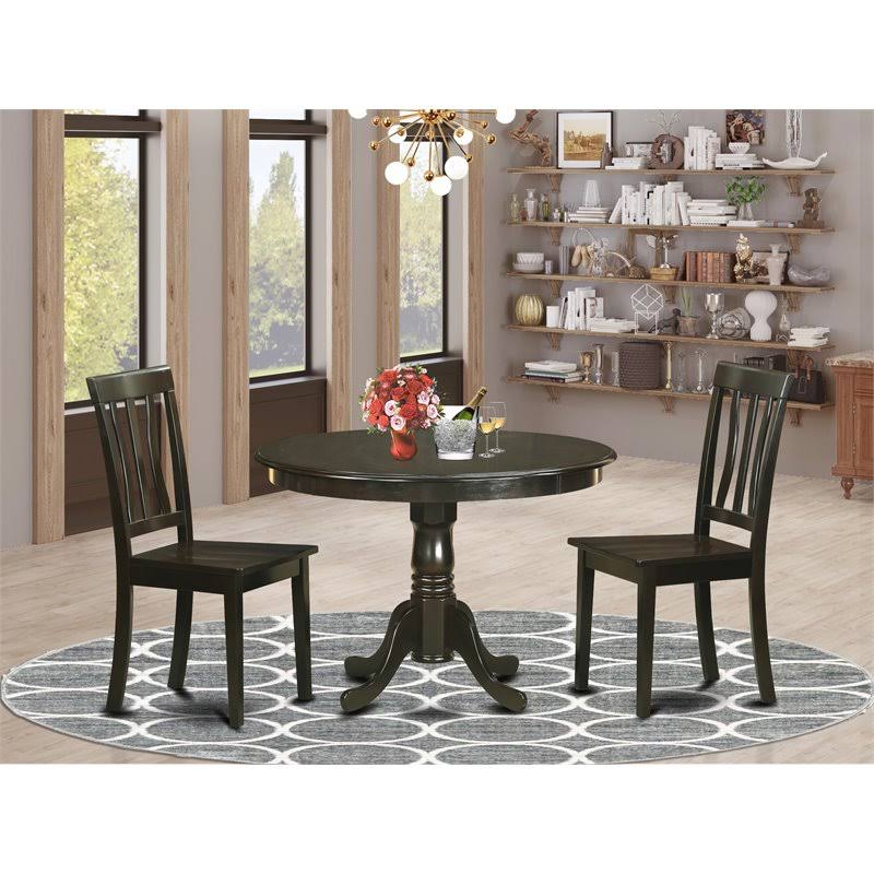 3 PC Small Kitchen Table Set and 2 Dinette Chairs X26796