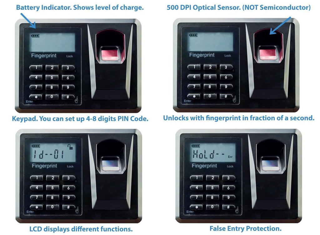 Large Biometric Fingerprint Safe E991890