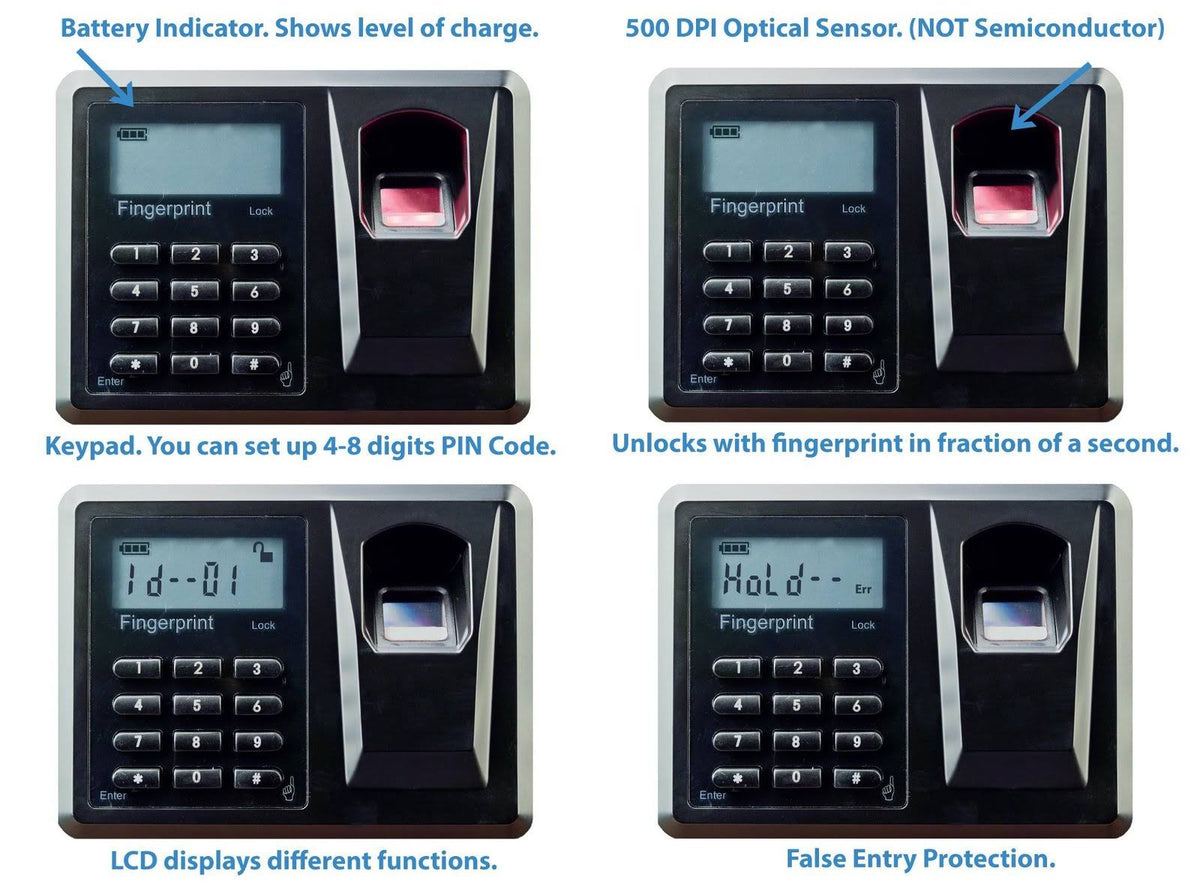 Large Biometric Fingerprint Safe E991890