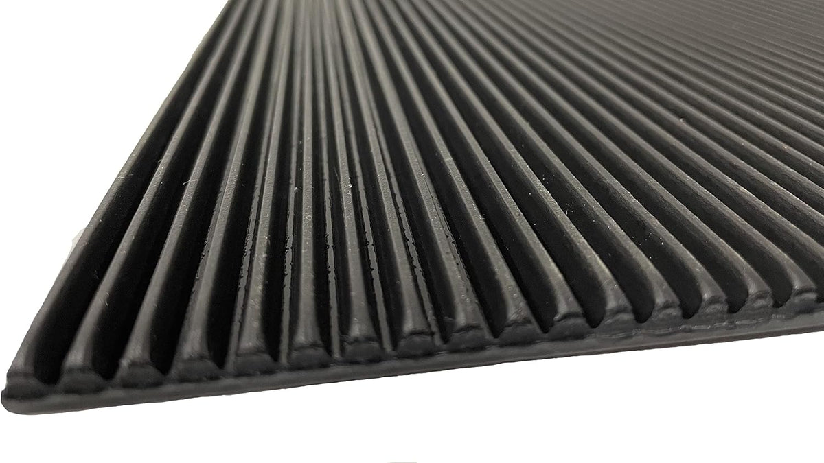 Ribbed Anti-Spray Mud Flaps 30" x 24" 3/8" Thick One Pair Pack of 2 Y934821