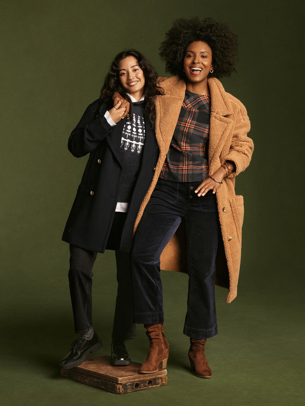 Wool-Blend Peacoat with Patch Pockets P226631