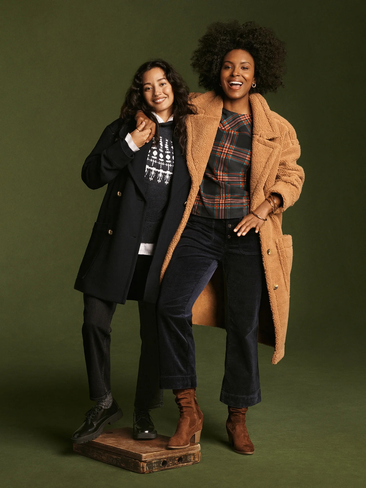 Wool-Blend Peacoat with Patch Pockets P226631