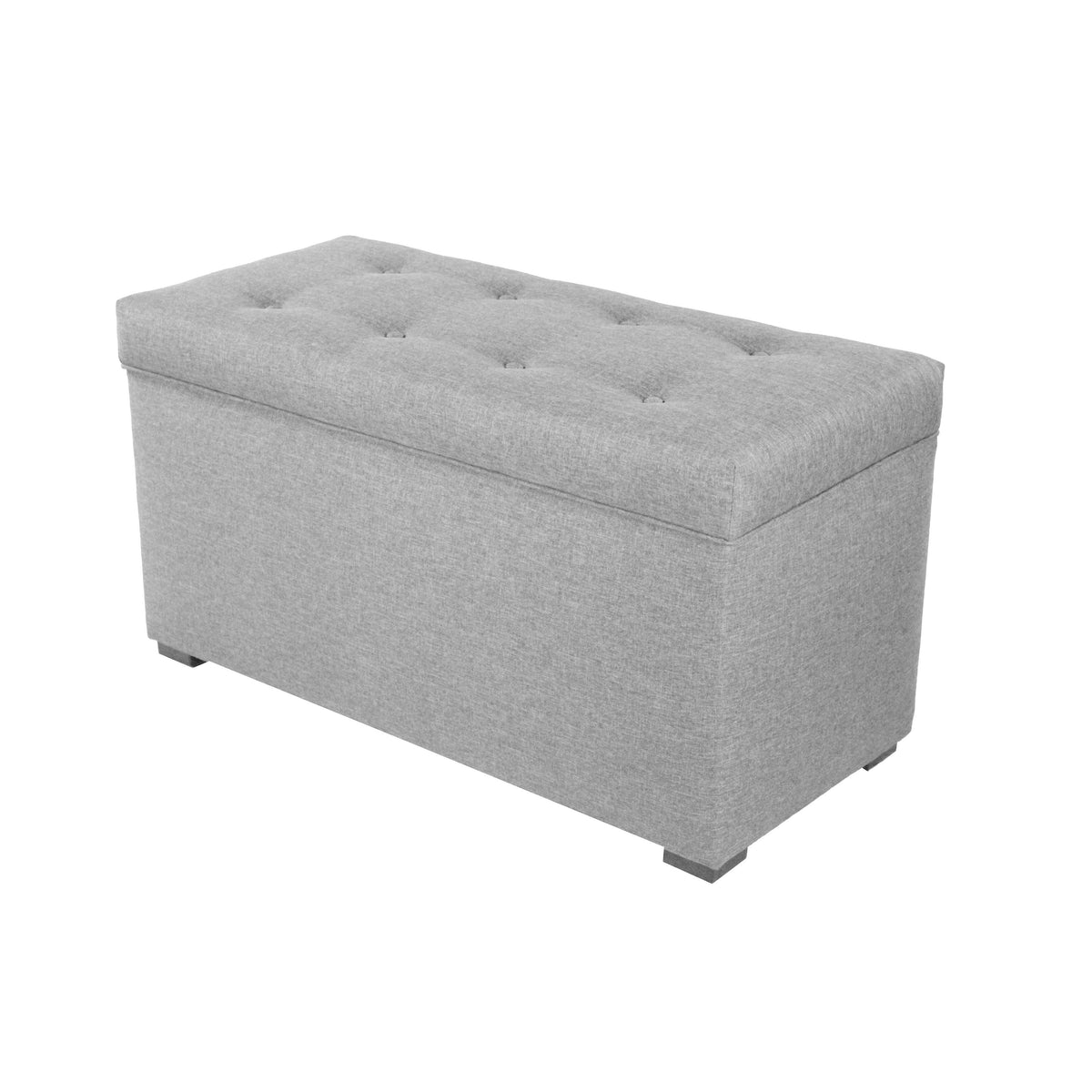 Beige Tufted Storage Bench S946