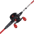 Black Max Low Profile Baitcast Reel and Fishing Rod Combo J7654