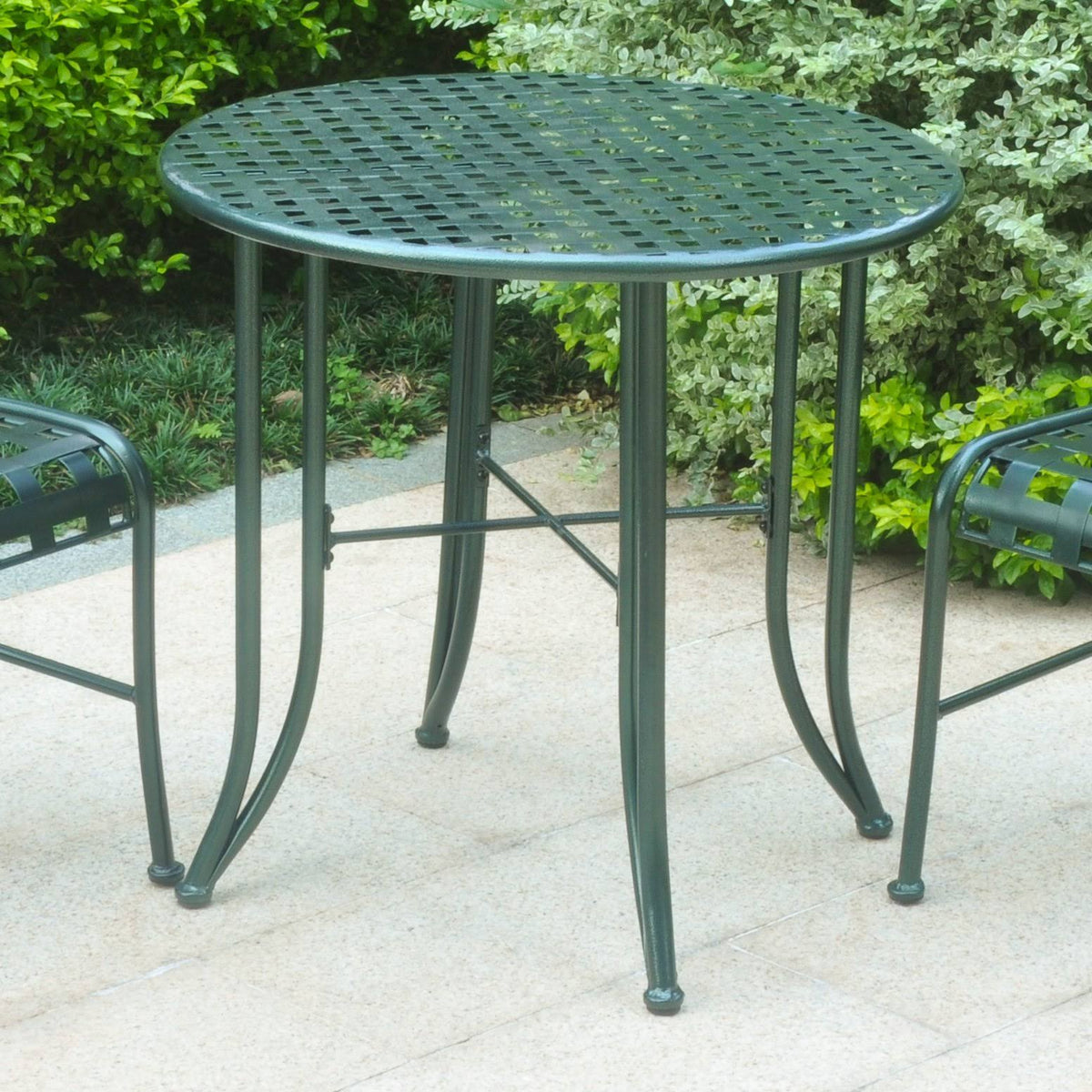 Rustic Brown Iron Patio Bistro Table P5807