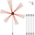 20ft 6 Rods Rotary Chimney Brush Kit V6840