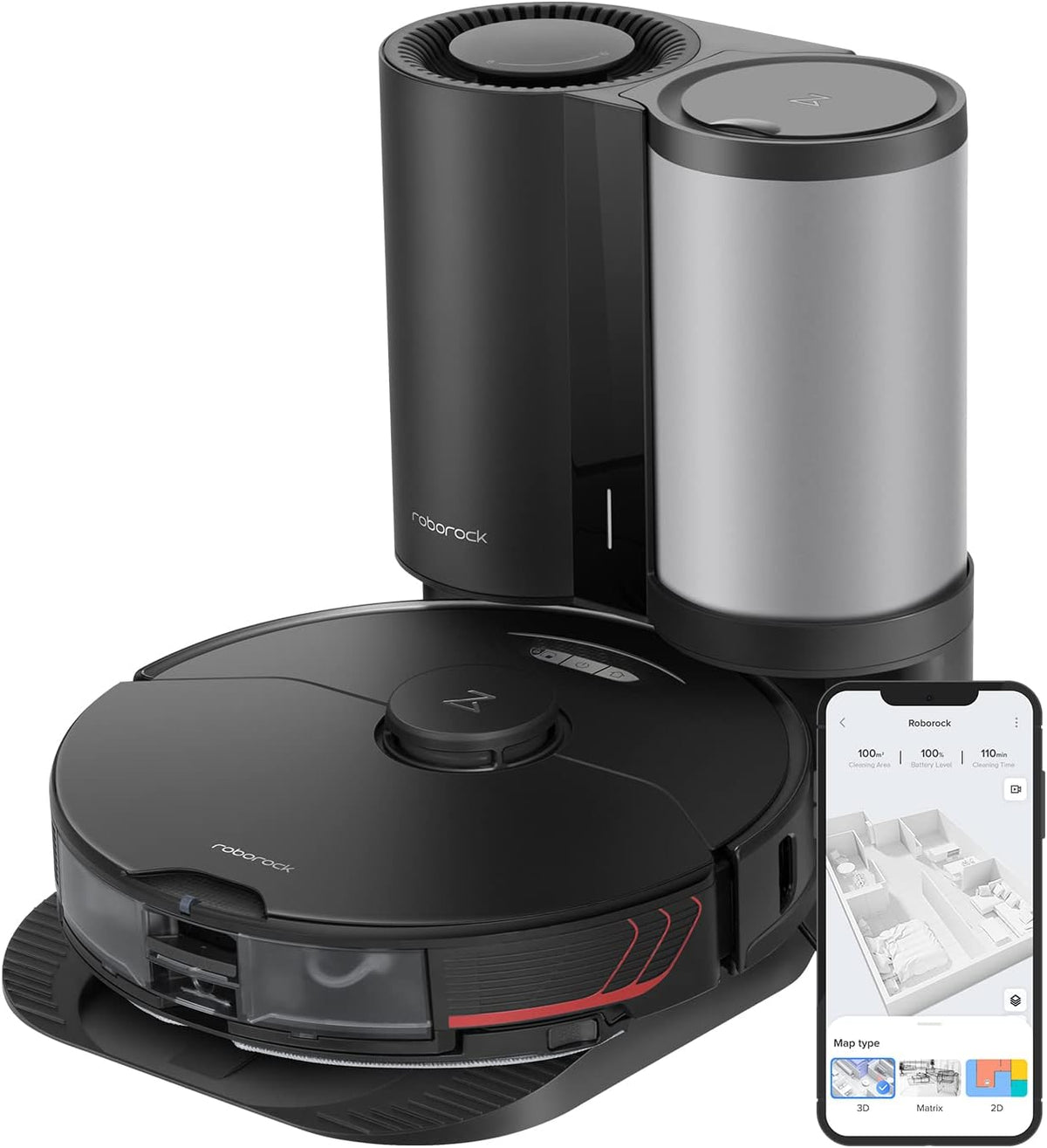 Robot Vacuum and Sonic Mop with Auto-Empty Dock G840833