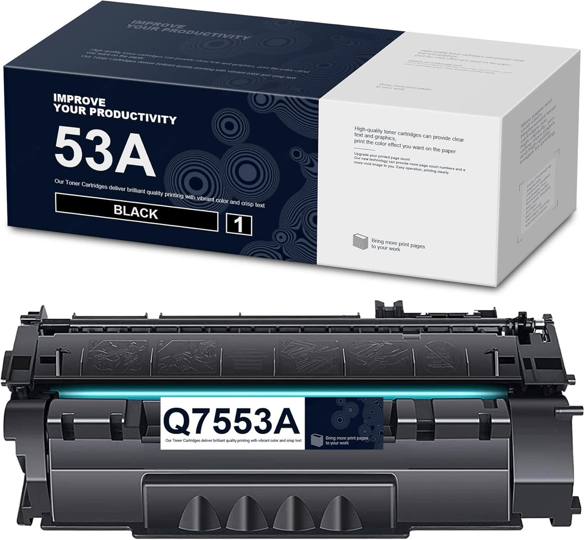 Compatible 53A Toner Cartridge Black 1-Pack Z8446