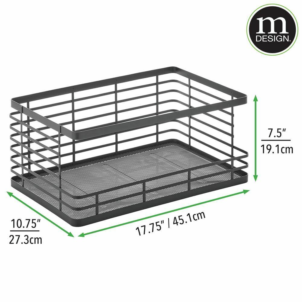2 Pack Matte White Metal Wire Kitchen Cabinets P148784