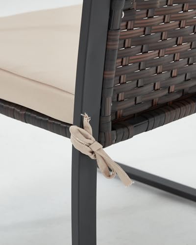 3 Pieces Rattan Patio Furniture Set with Coffee Table R2497