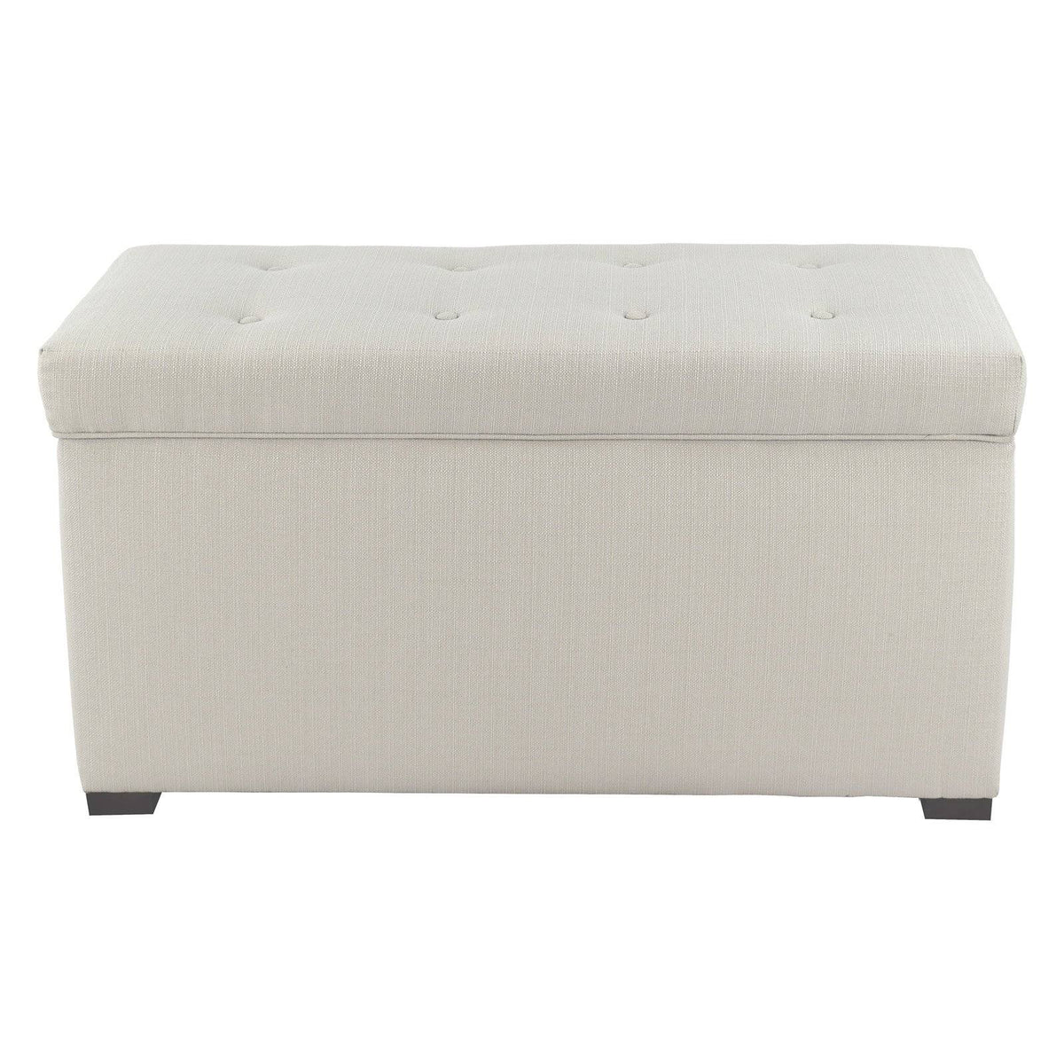 Beige Tufted Storage Bench S946