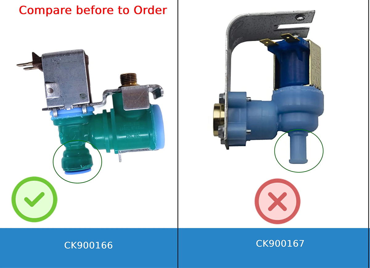 Fridge Water Inlet Valve 1 Coil 4" length C252