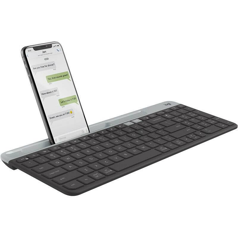 Wireless Keyboard Ultra Slim Compact Graphite W6090
