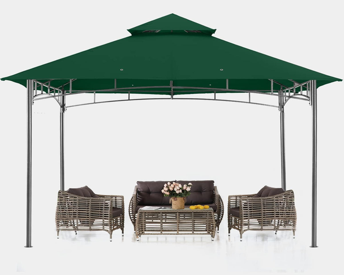 10x10 Gazebo with Netting, Khaki R920412