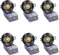 6-Pack 3 Inch 3000K LED Gimbal Downlight 8W 120V Dimmable 830Lm Brushed Nickel G590