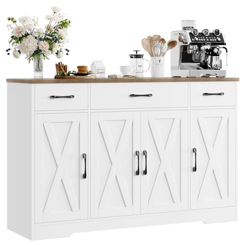 Ash Grey Buffet Sideboard Cabinet with Drawers S419686