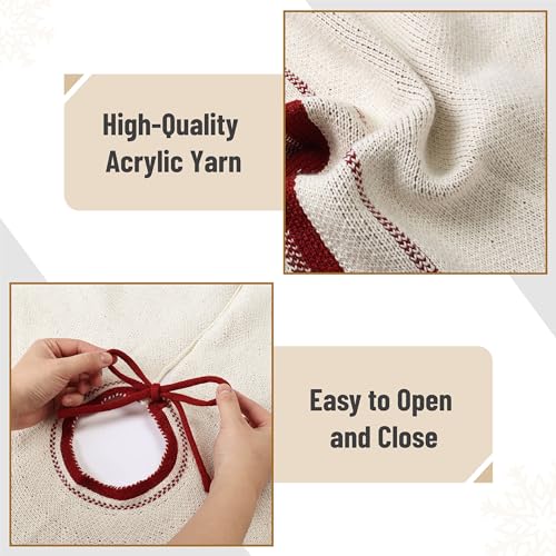 Knitted Christmas Tree Skirt 48 inches Q3959