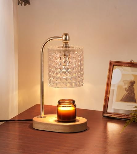Gold Electric Candle Warmer Lamp with Timer and Dimmer Z68218