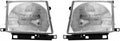 Headlight Assembly Pair for Toyota Tacoma 1999 2000 K58790