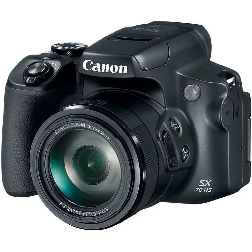 Canon Powershot SX70 20.3MP Digital Camera 65x Optical Zoom 4K Video 3-inch LCD Tilt Screen T205