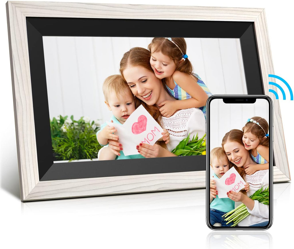 Black 8 inch Digital Photo Frame WiFi Touch Screen 16GB Storage Pack of 2 E19996
