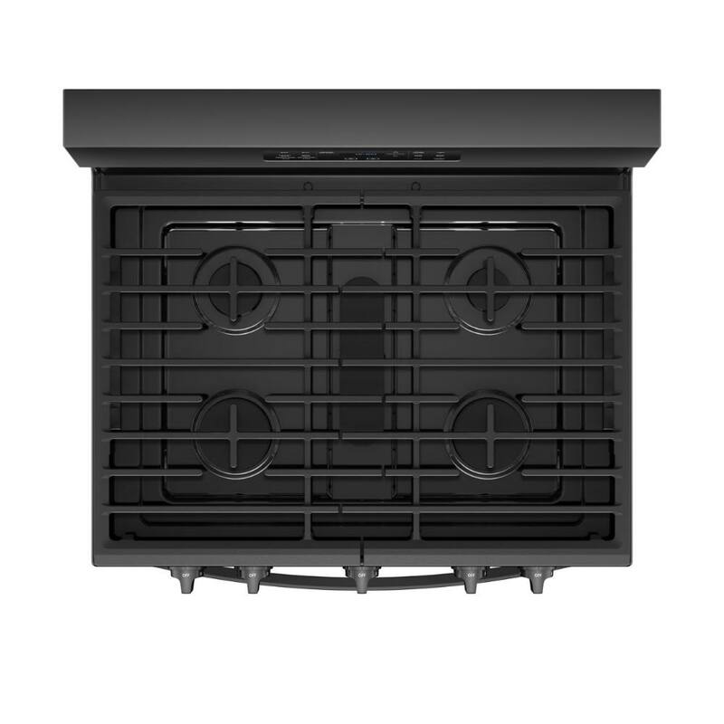 5.8 cu. ft. Gas Freestanding Range in Black I635