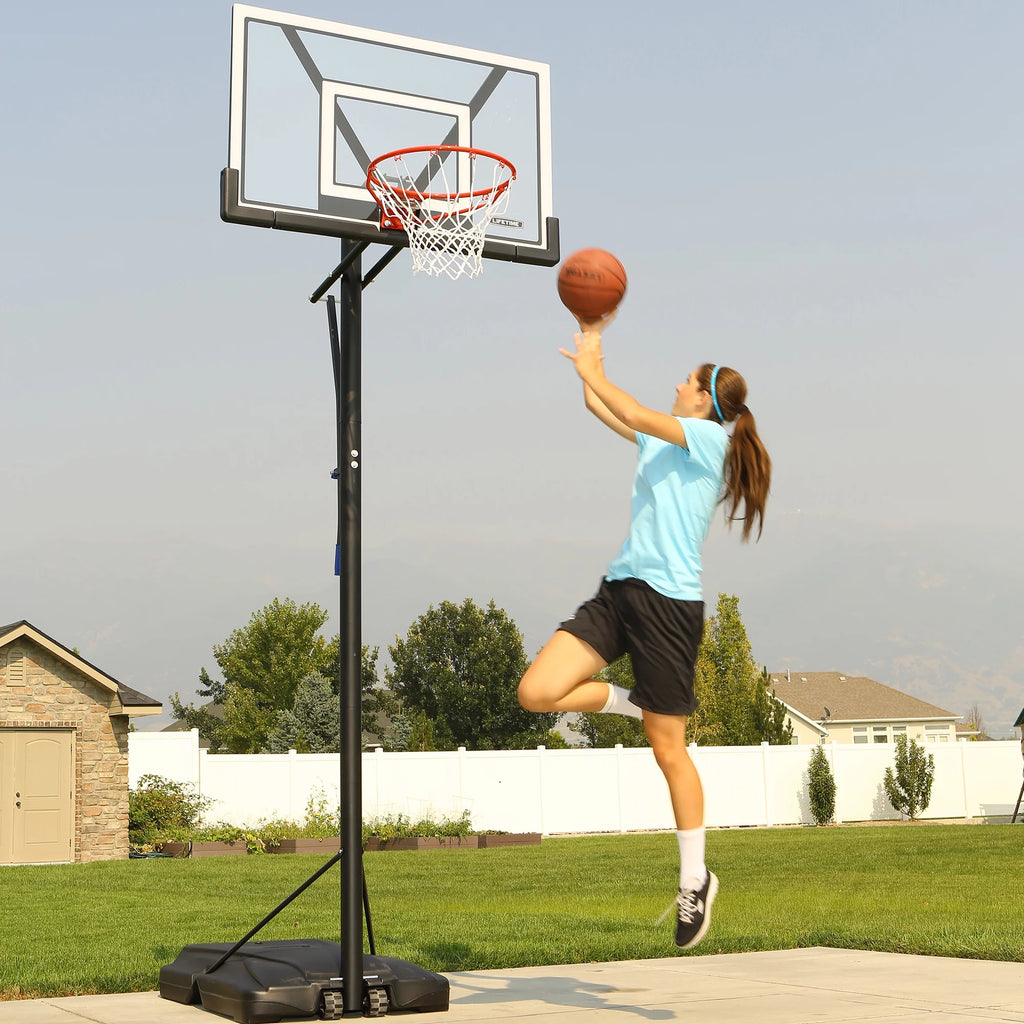 Adjustable Portable Basketball Hoop 48 inch Polycarbonate Z960500