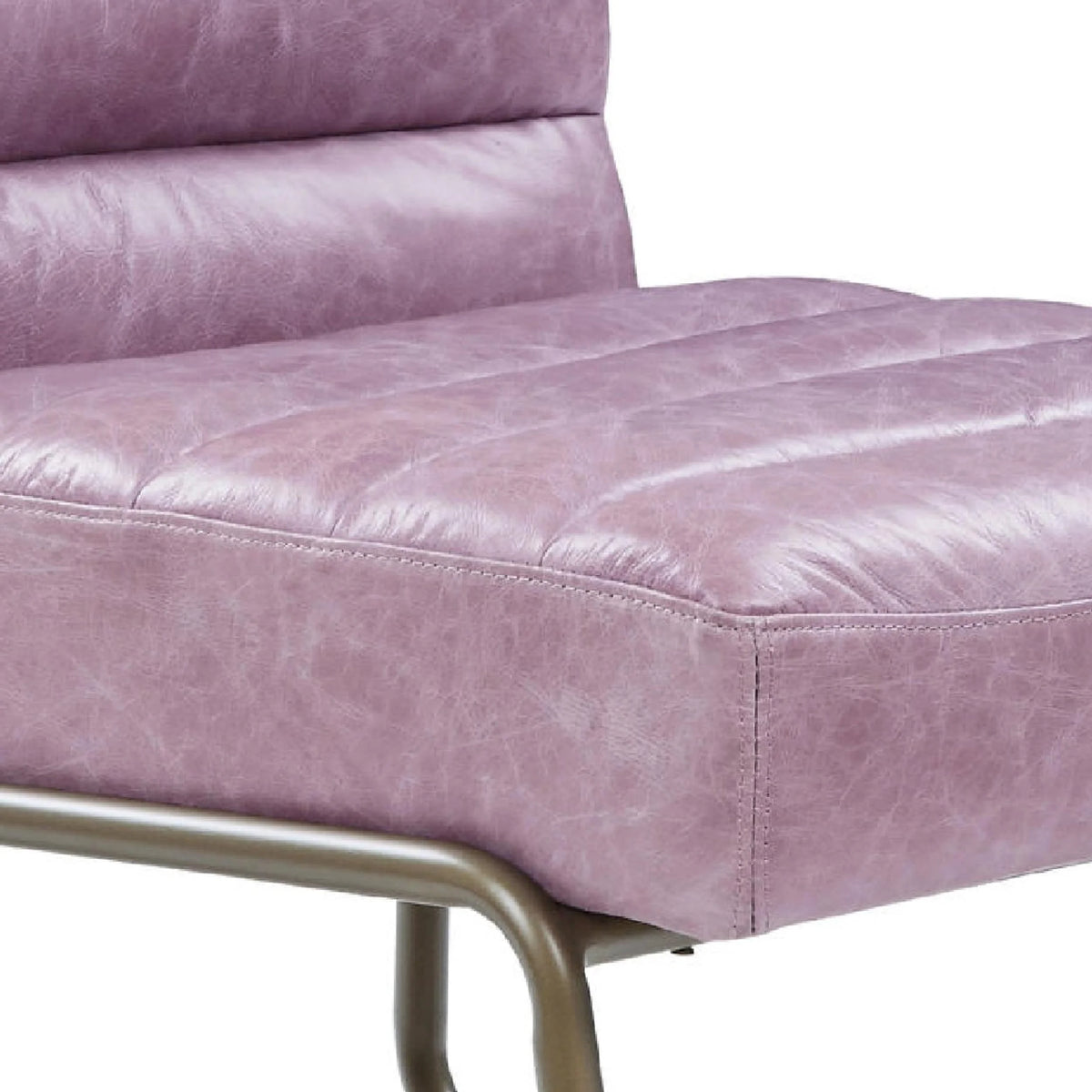 22 Inch Top Grain Leather Accent Chair A427037