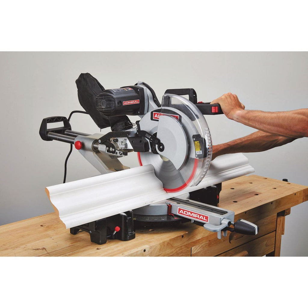 12 in. Dual-Bevel Sliding Compound Miter Saw with LED and Laser Guide S73465