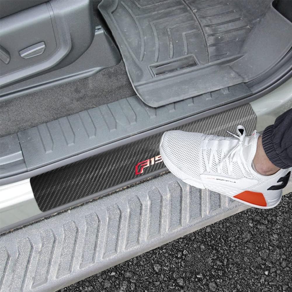 4PCS Leather Door Sill Protector Anti-Scuff Plate Cover O523124