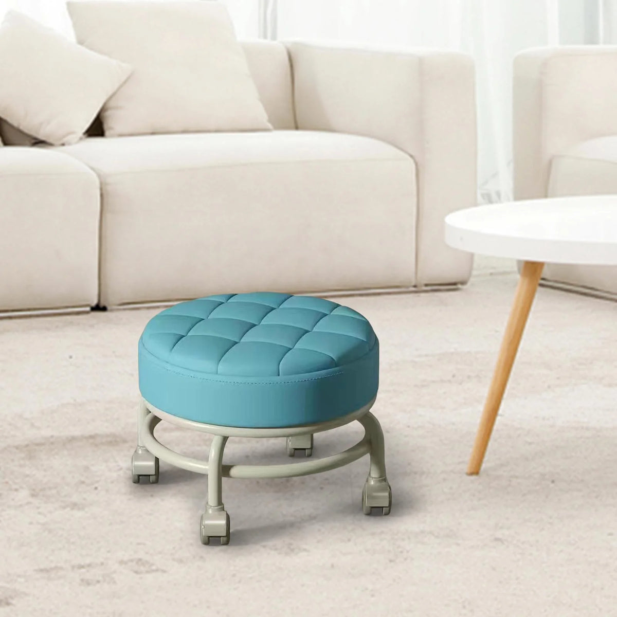 Low Roller Seat Stool with Pulley Wheels U45113