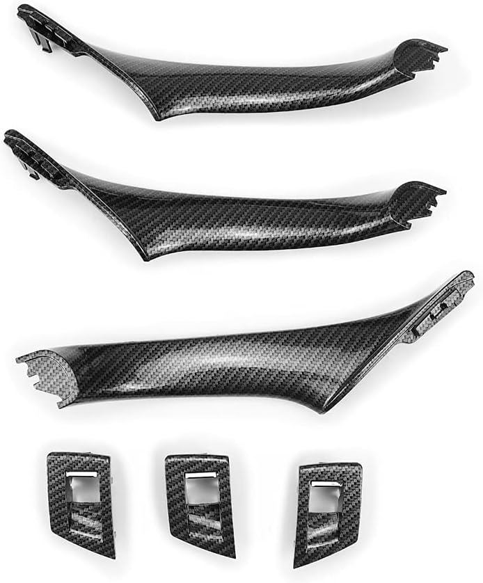 Carbon Fiber Window Switch Armrest Panel Trim Cover Kit Replacement Pack of 2 T804916