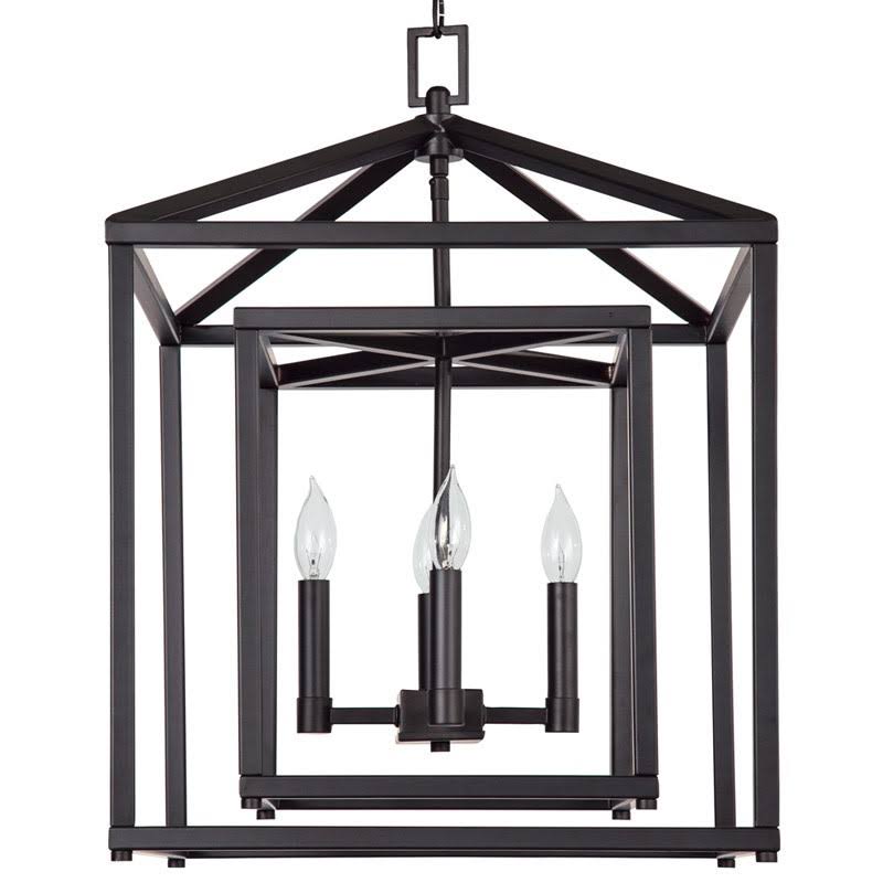 17x22 Wide 4 Light Candle Style Chandelier with Oil Rubbed Bronze A6132