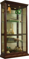 Two Way Sliding Door Curio, 43 by 16 by 80-Inch B9577