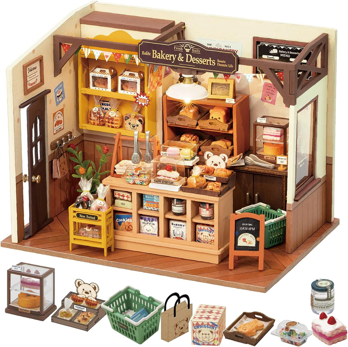DIY Miniature Doll House Kit with LED B5807