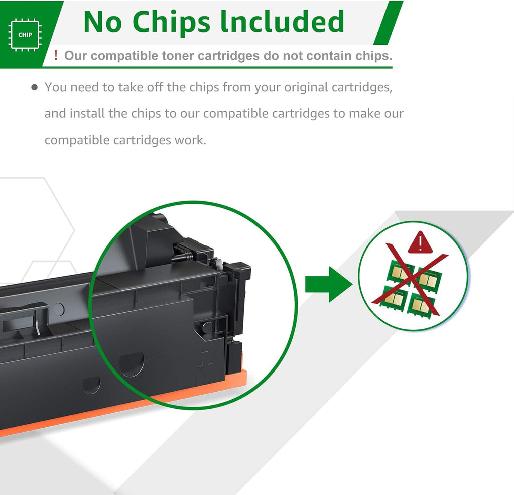 Compatible Toner Cartridge for HP 414X W2020X 414A W2020A, 1 Black, Pack of 2 P3726