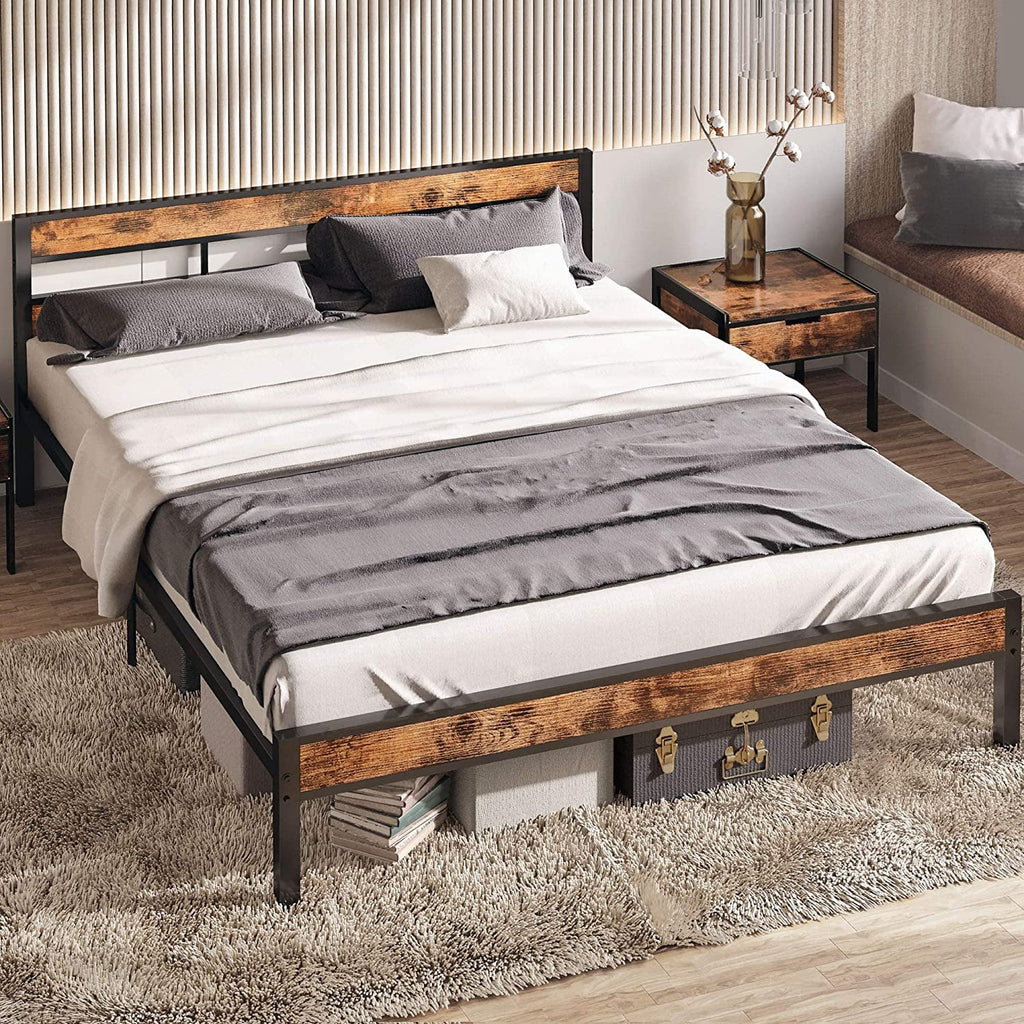Queen Metal Bed Frame with Headboard F909097