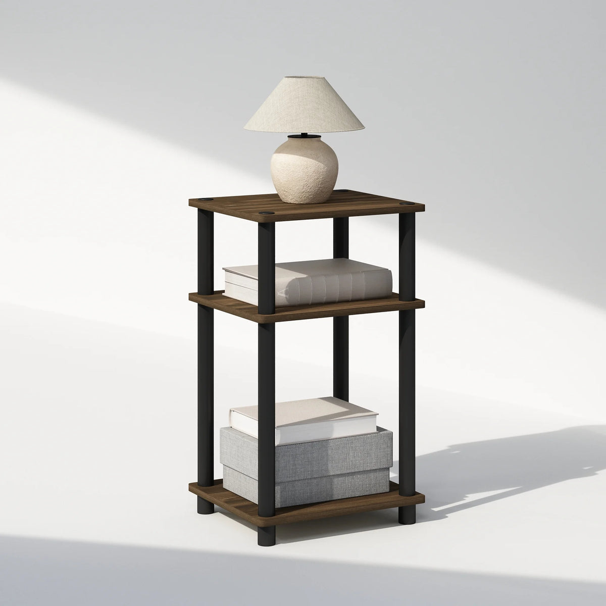 3-Tier Open Storage Nightstand Y459223