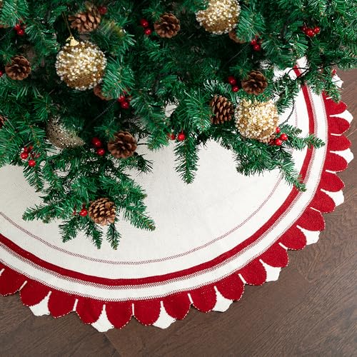 Knitted Christmas Tree Skirt 48 inches Q3959