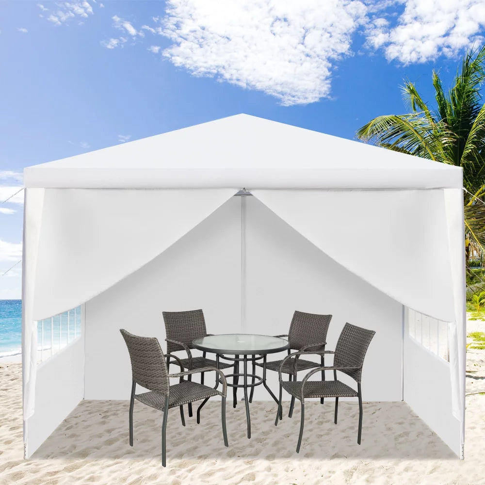 10'x30' Canopy Tent with Removable 5 Sidewall White B47466