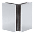 Satin Chrome Glass-to-Glass Bracket Z222