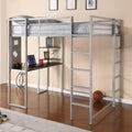 Full-Size Metal Loft Bed Z657