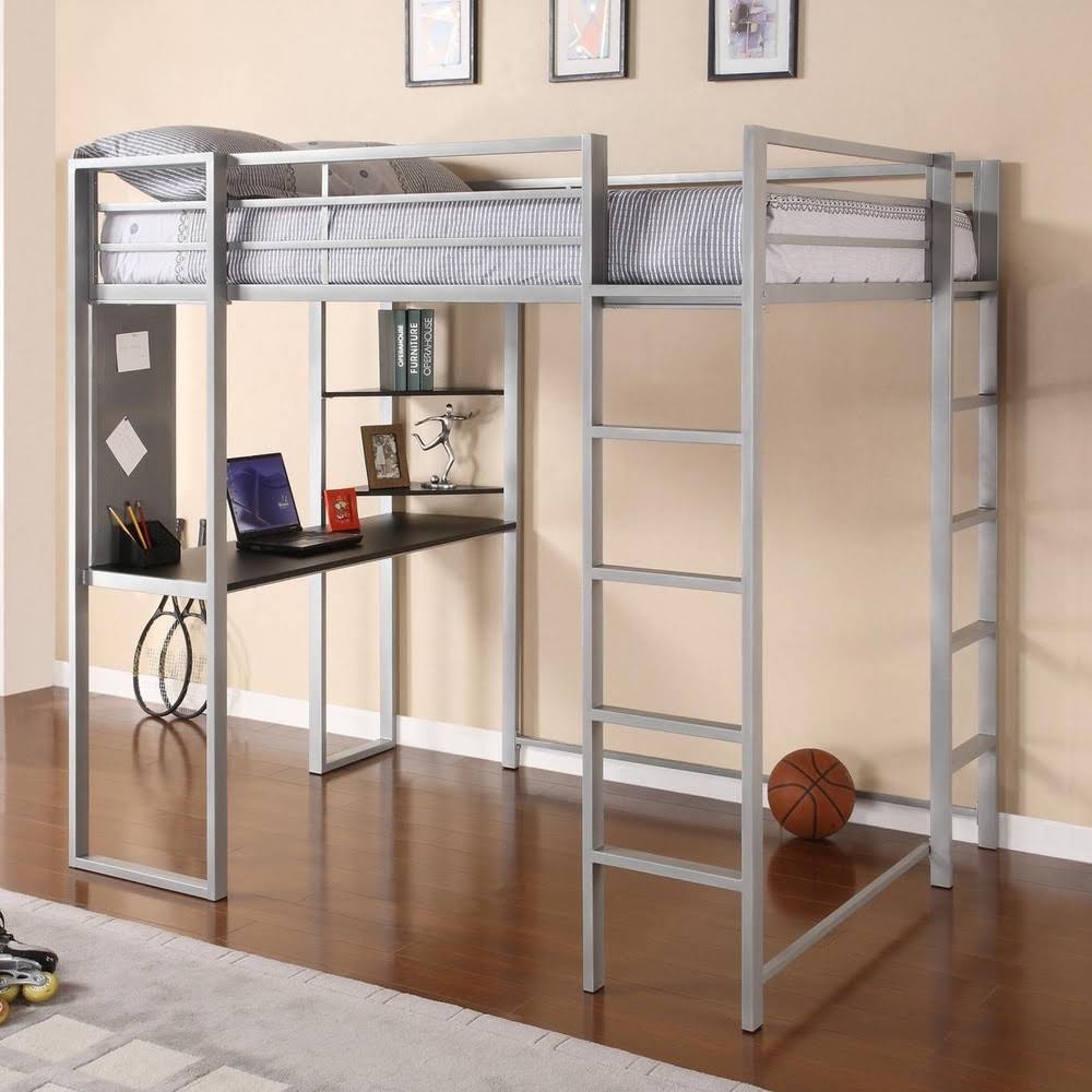 Full-Size Metal Loft Bed Z657