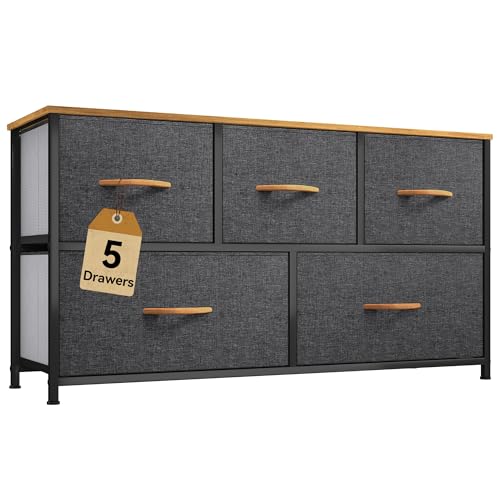 Fabric 5 Drawer Dresser TV Stand X7284