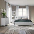 3 Piece Wood Bedroom Furniture Set with Queen Size Bed, Nightstand and Dresser O258