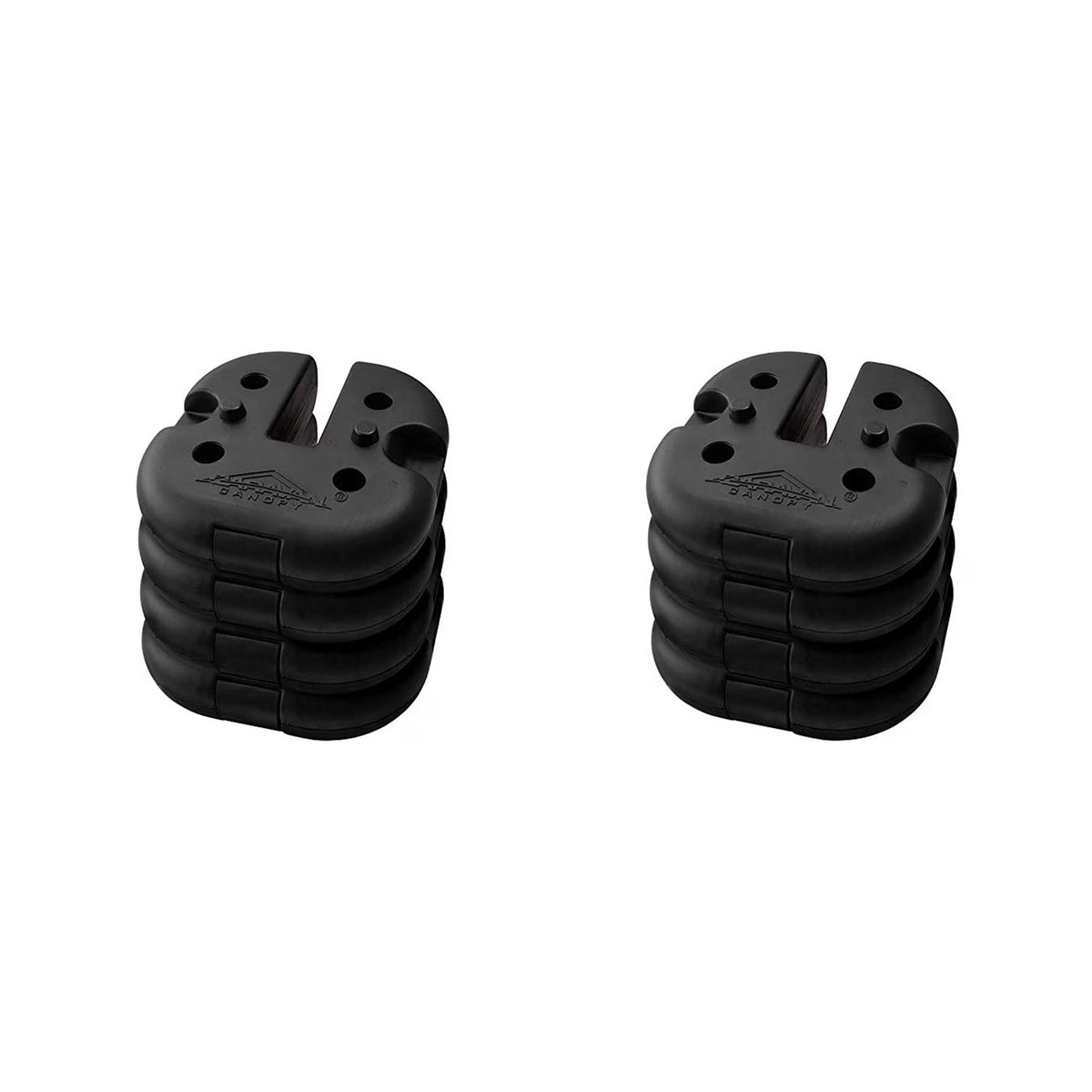 Rubber 6 Pound Cement Canopy Weight Plate, Set of 4 O46552