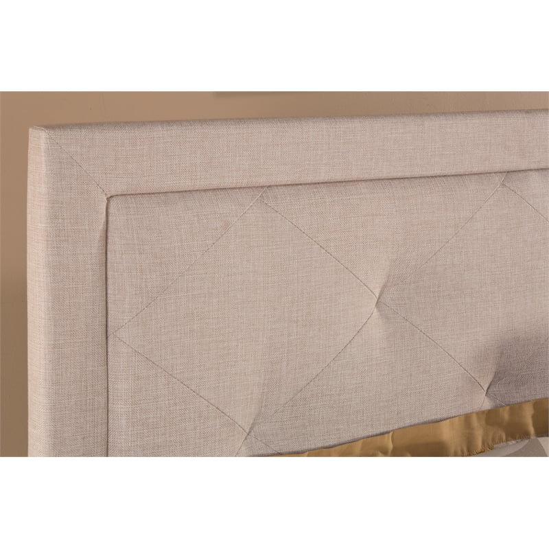 Upholstered King Panel Headboard in Cream M741298