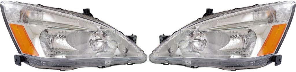 Headlight Assembly Pair for Honda Accord 2003 2004 2005 2006 2007 F852