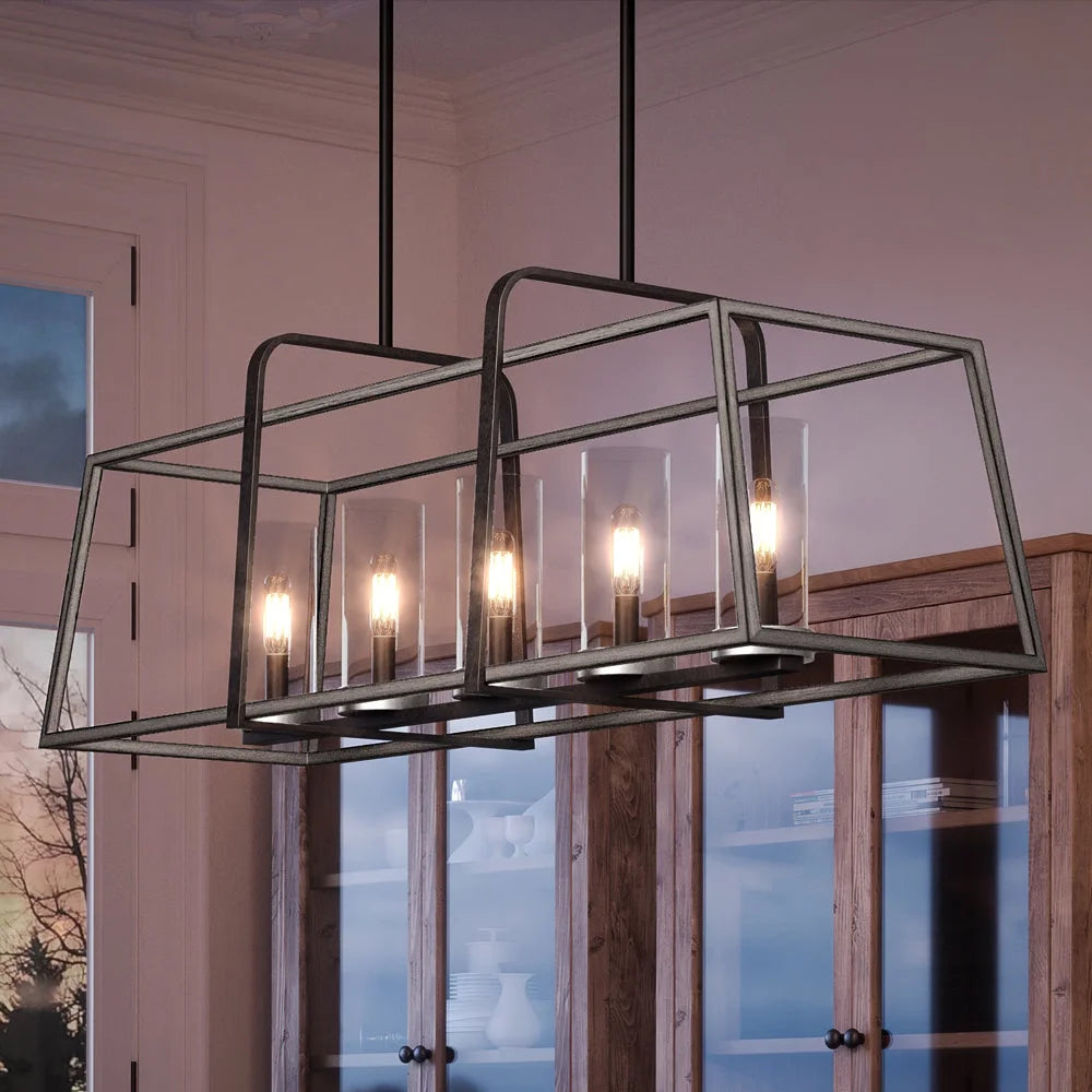 Indoor Chandelier with Clear Glass R86050