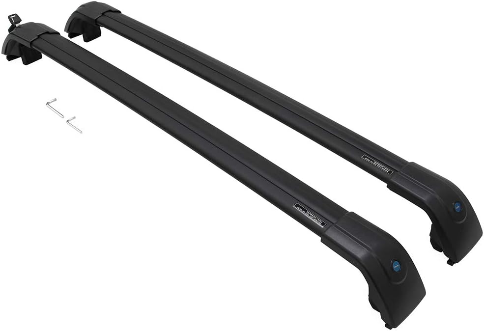 Black Cross Bars Roof Rack Side Rails M812